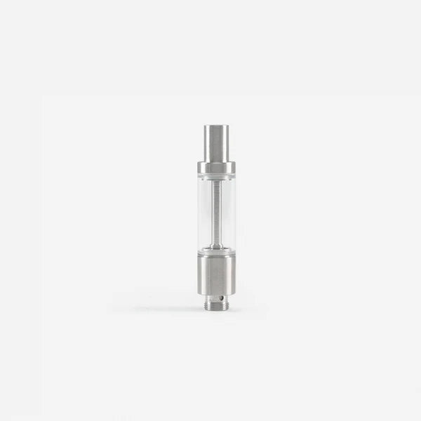 Hermes 3 Atomizer showing the full cartridge with stainless steel and heat resistant glass 